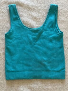 Athleta Girls Turquoise Crop Top
